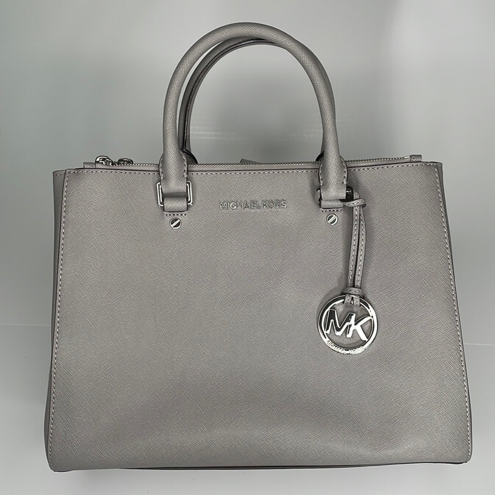 Michael Kors Edith Satchel (Gray)